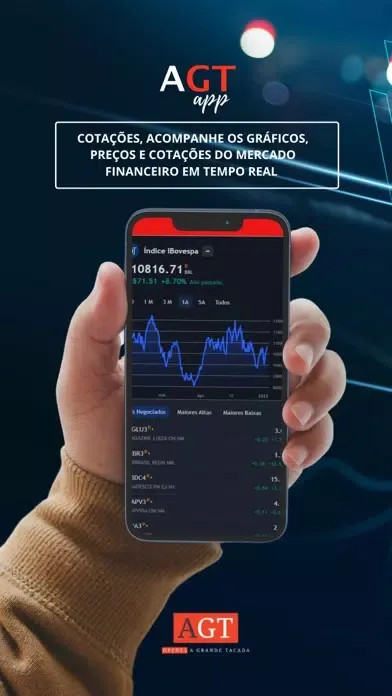 Capturas de tela do AGT APP