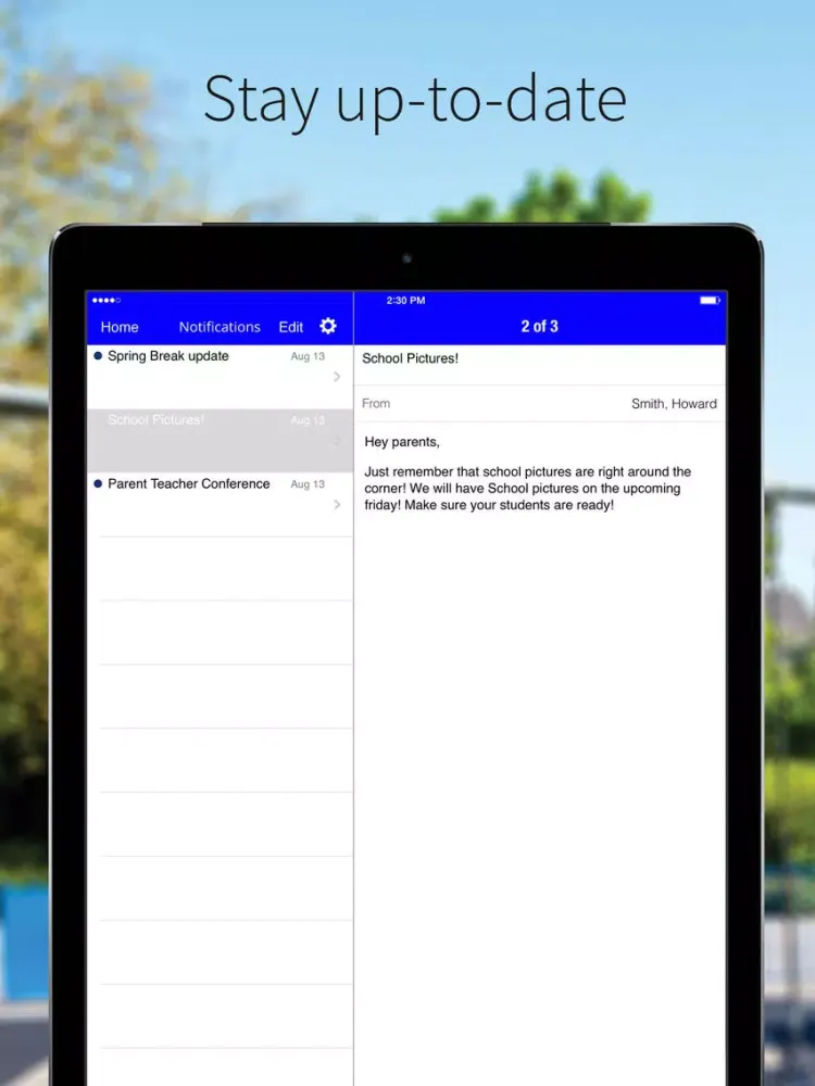 Tangkapan skrin William Penn School District iPad 