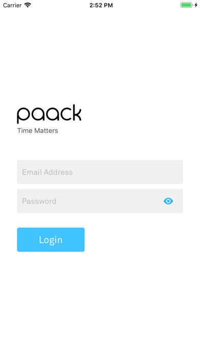 Tangkapan layar Paack Driver App