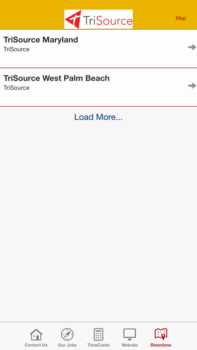 Tangkapan layar TriSource Staffing App