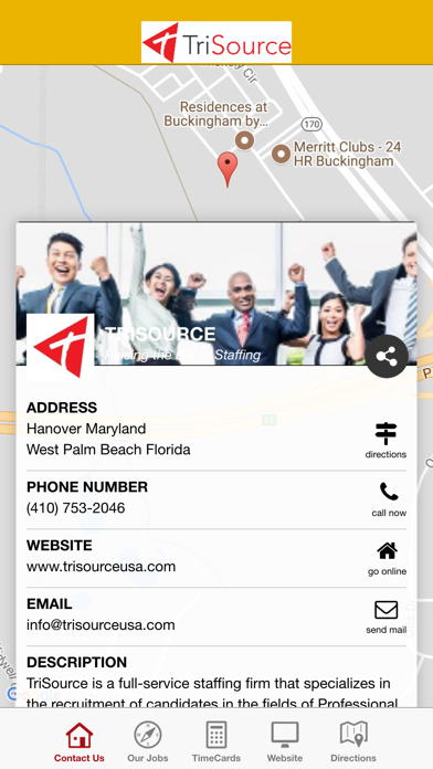 Tangkapan layar TriSource Staffing App
