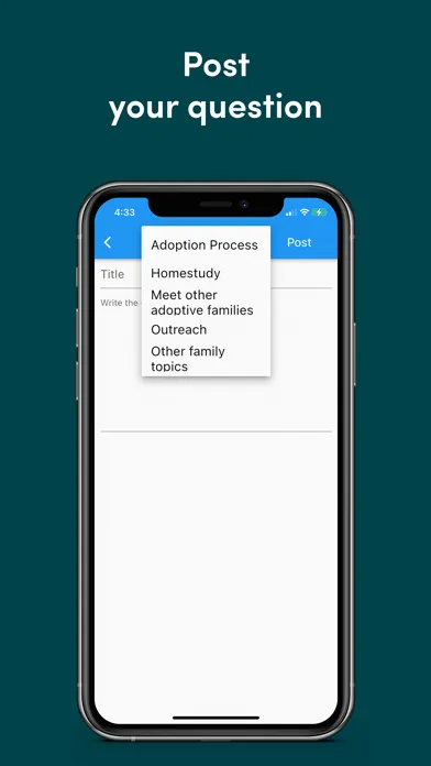 Capturas de tela do Adoption Network