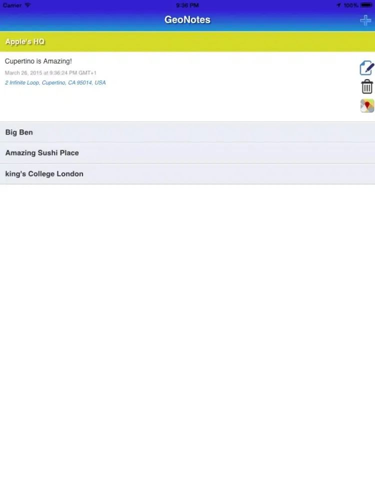 تصاویر GeoNotes Plus iPad 