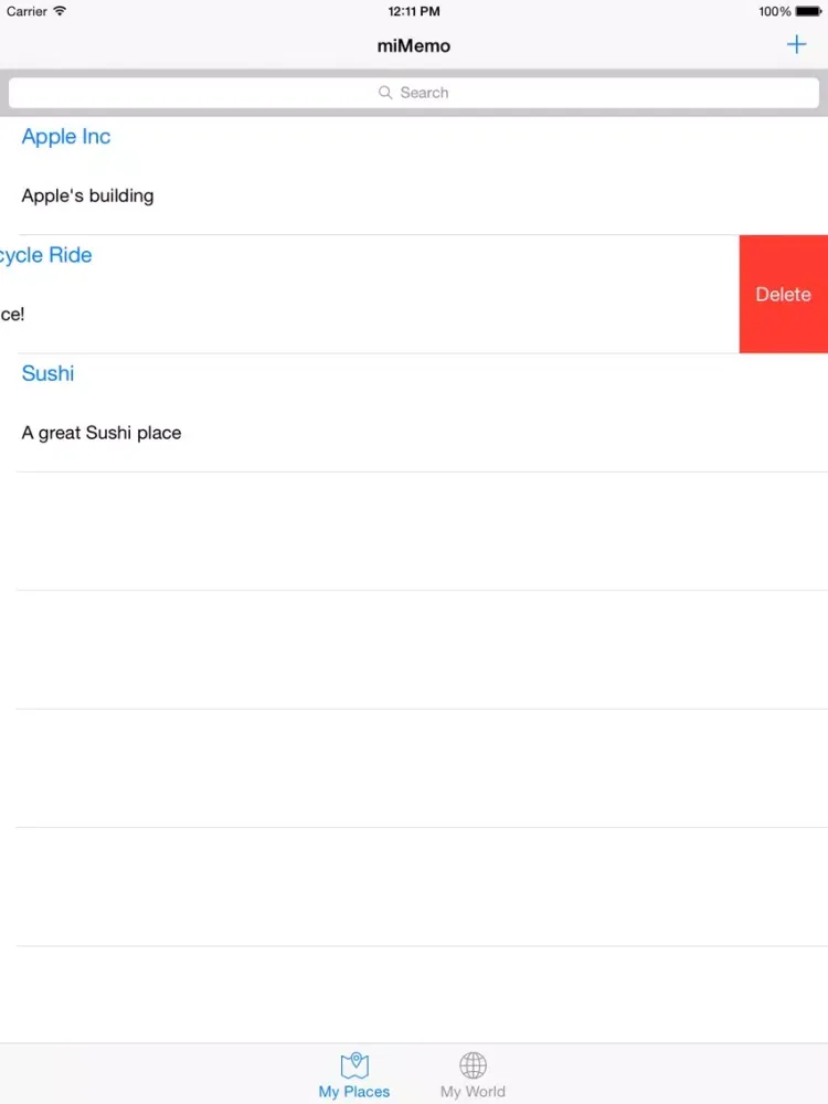 miMemo iPad  스크린샷