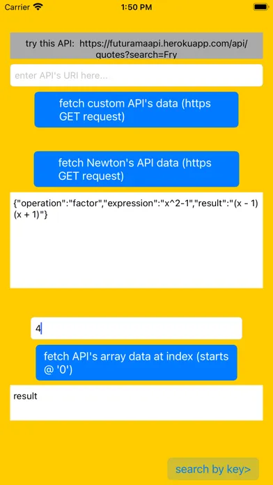 Tangkapan layar API Pro