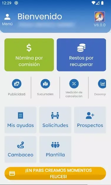 Tangkapan skrin Asistencia Social