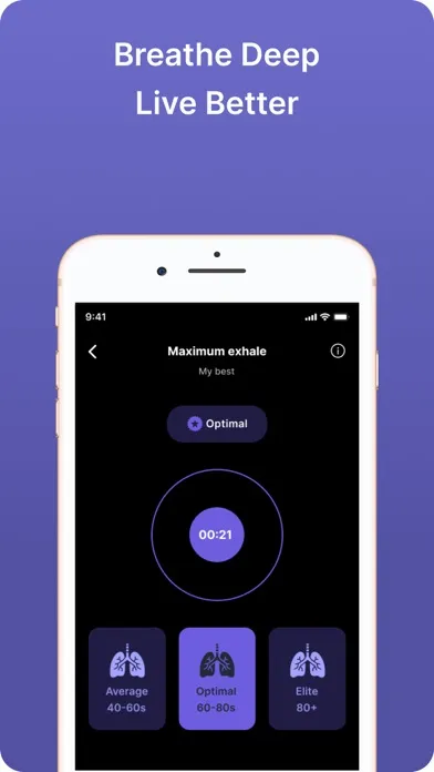 Paced Breathing Exercises App 스크린샷