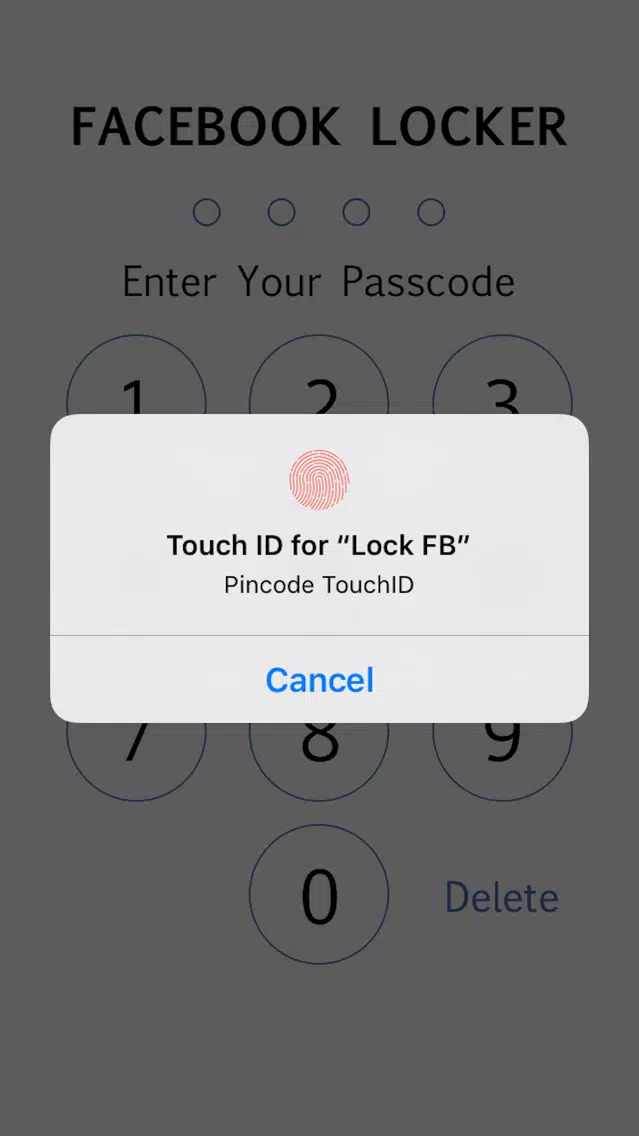 Lock for Facebook - Passcode and Touch id Screenshots