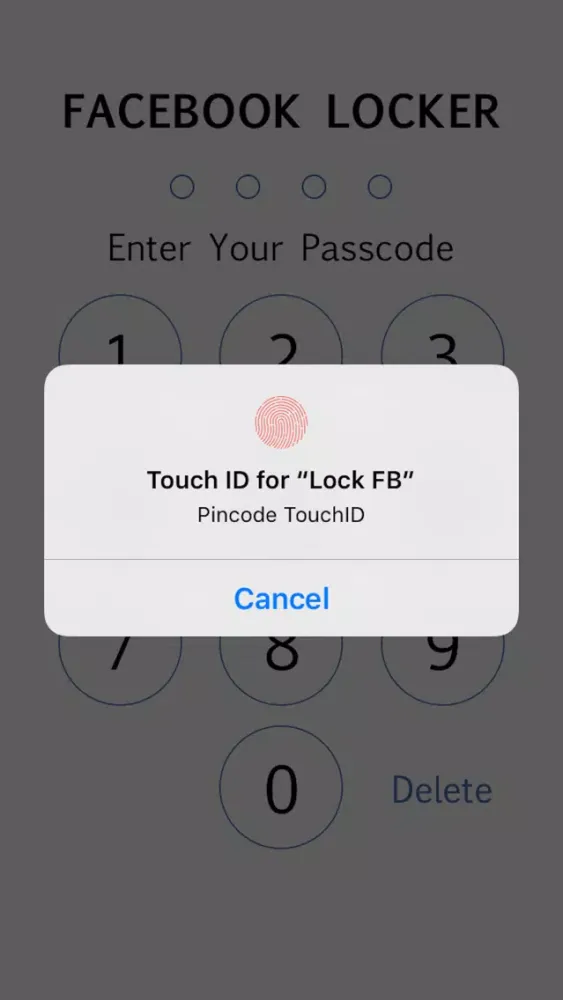 Screenshot di Lock for Facebook - Passcode and Touch id