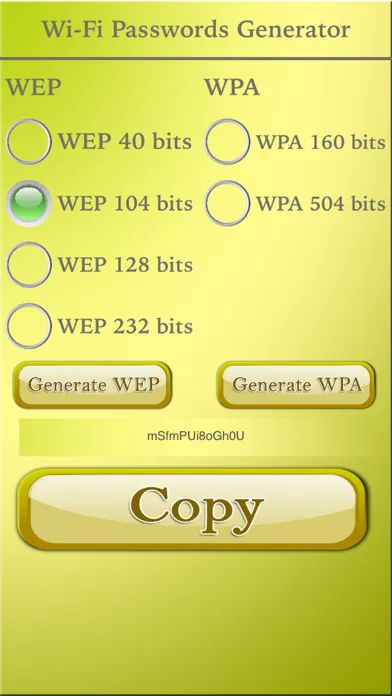 Wi-Fi Passwords Generator应用截图