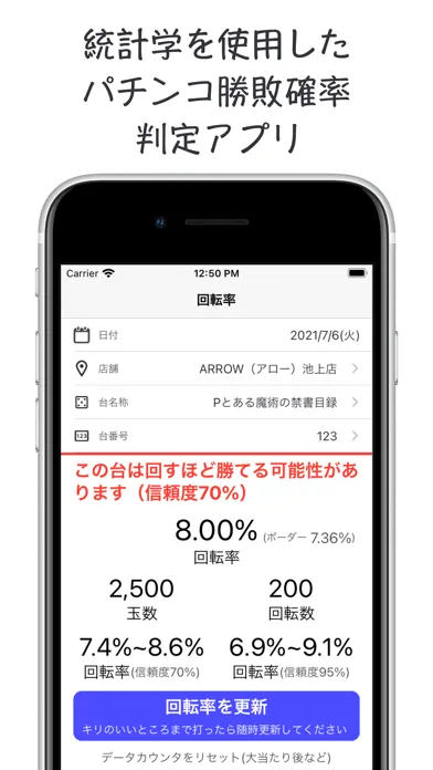 パチンコ - 統計学によるボーダー勝敗判定 Ekran Görüntüleri