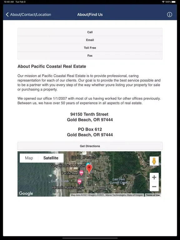 Pacific Coastal Real Estate iPad 应用截图
