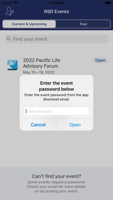 Screenshot di Pacific Life RSD Events