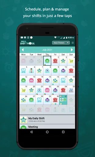 Shift Work Calendar Screenshots
