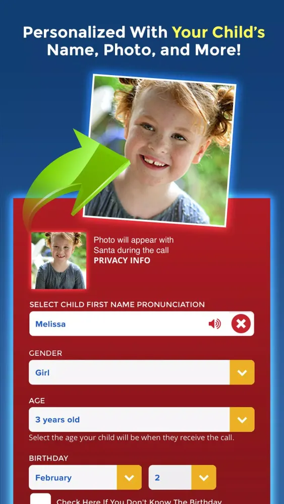 Personalized Call from Santa ( Screenshots