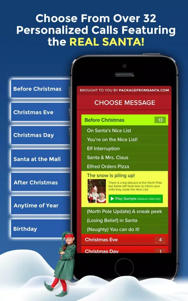 Personalized Call from Santa ( Screenshots