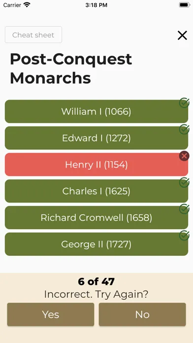 British History Timeline Quiz スクリーンショット