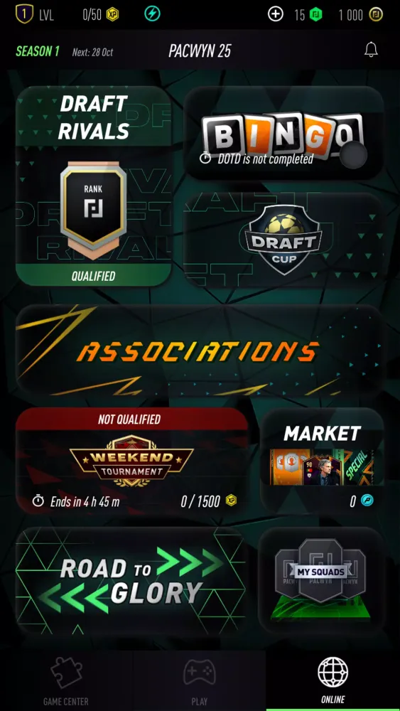Screenshot di Pacwyn 25 Draft & Pack Opener
