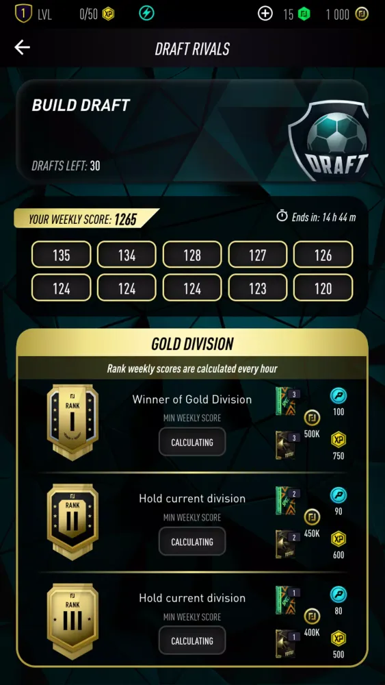 Screenshot di Pacwyn 25 Draft & Pack Opener