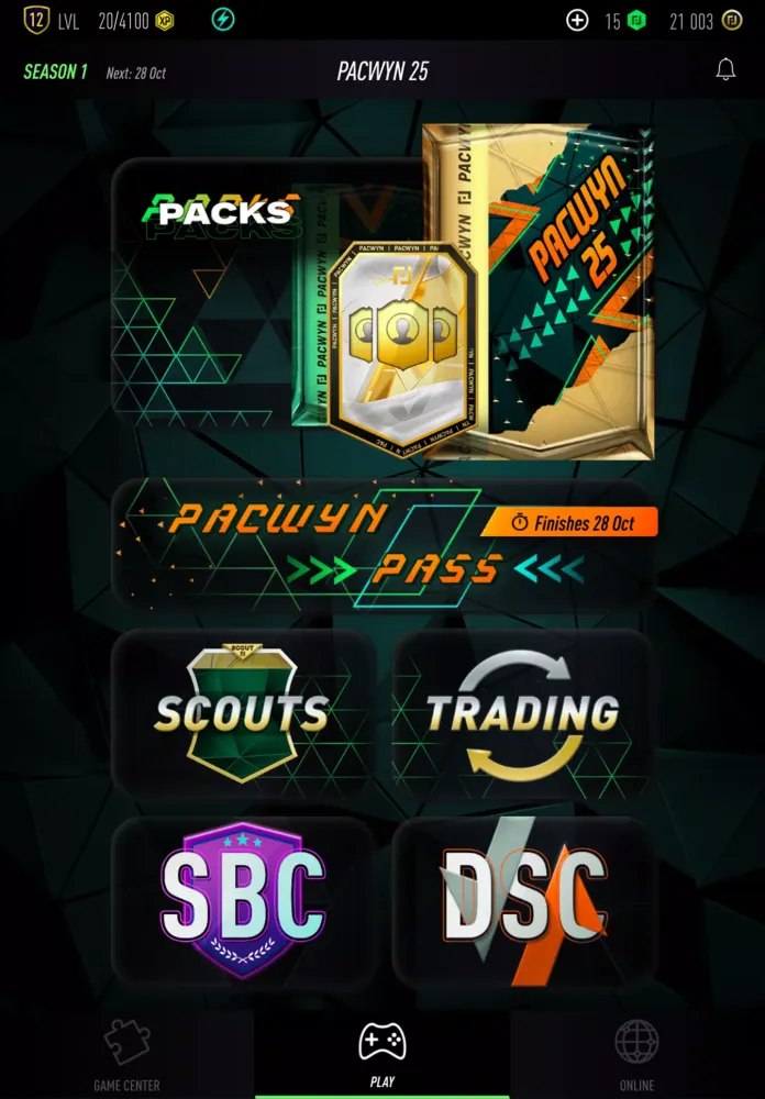 Screenshot di Pacwyn 25 Draft & Pack Opener