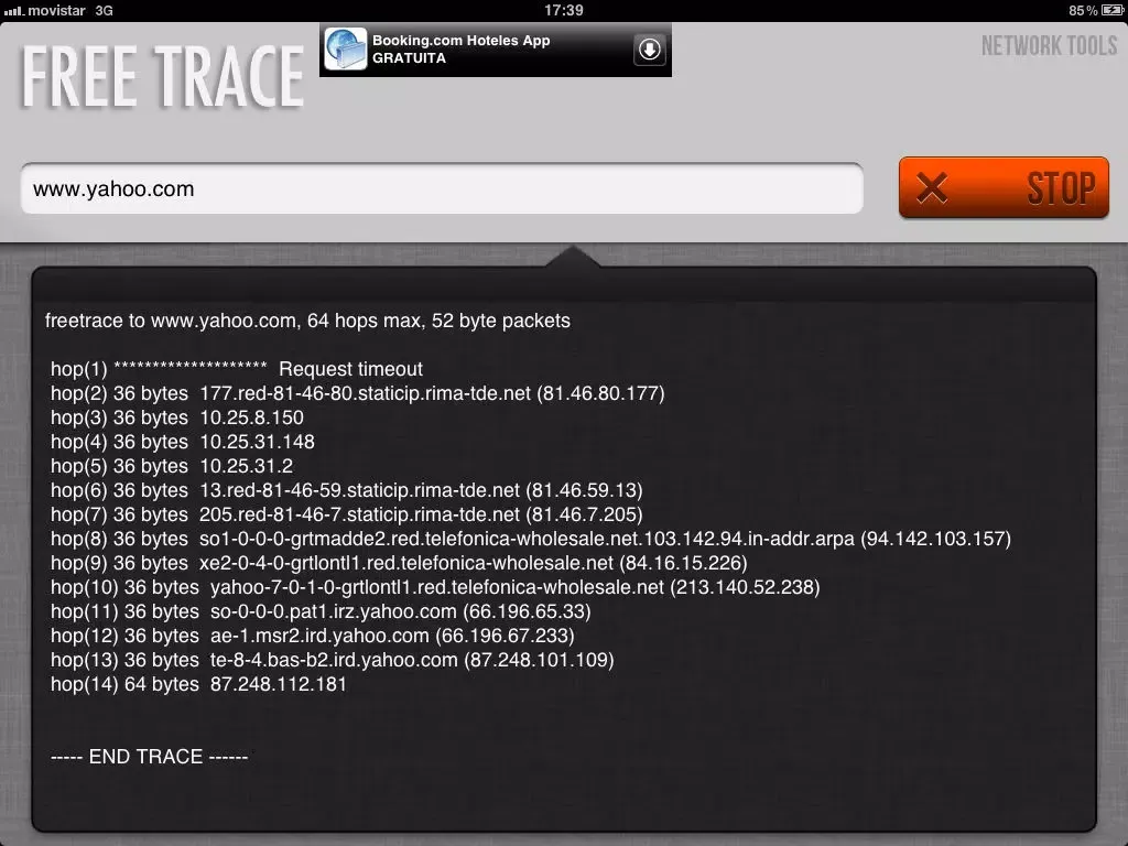 Capturas de tela do Free Trace iPad 