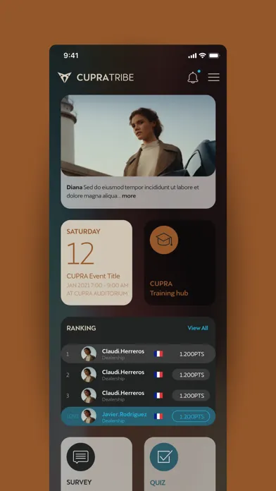 CUPRA Tribe App স্ক্রিনশট
