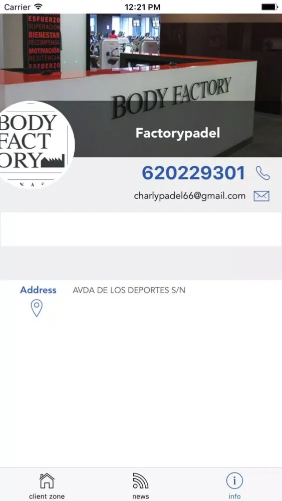BODY FACTORY PADEL Screenshots