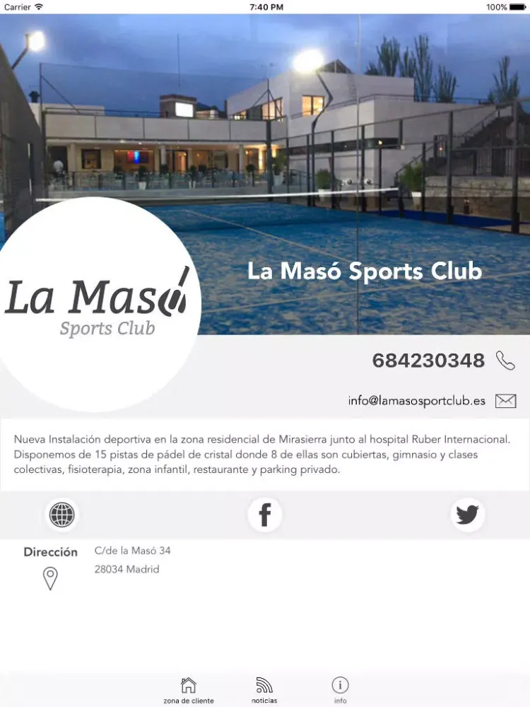 La Masó Sports Club iPad  স্ক্রিনশট
