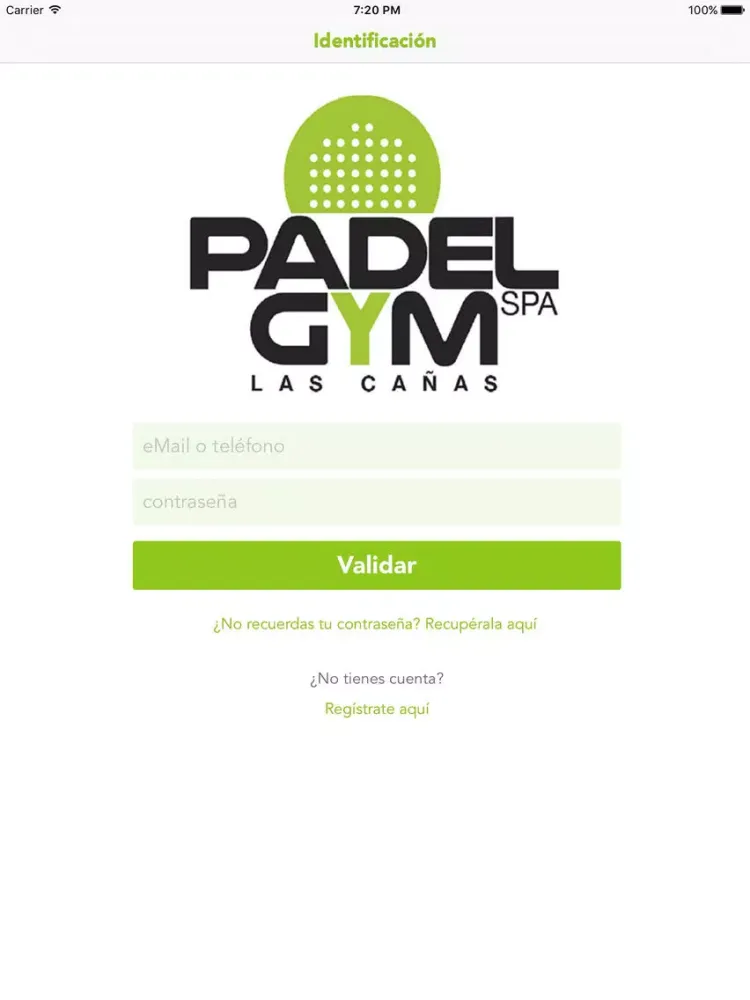 Tangkapan layar Padel Las Cañas iPad 