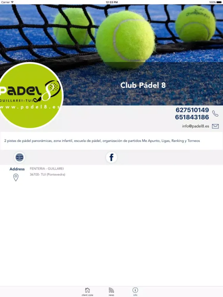 Club Padel 8 iPad  স্ক্রিনশট
