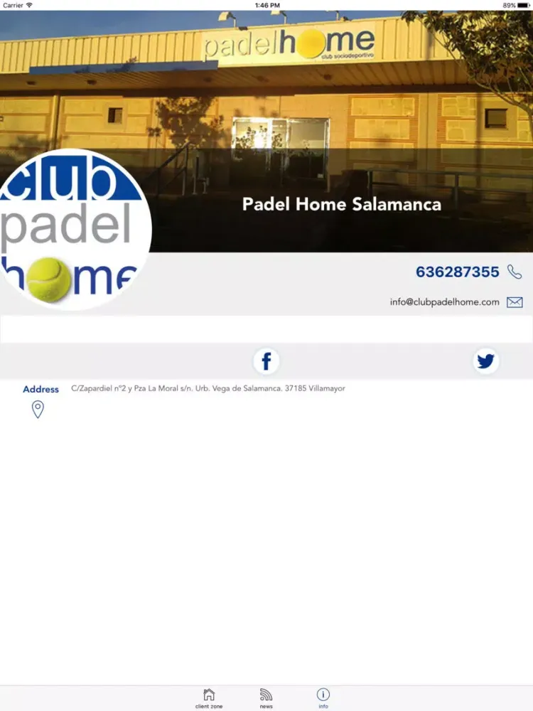 Padel Home Salamanca iPad  Ekran Görüntüleri