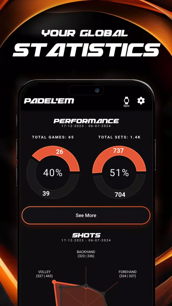 Zrzuty ekranu PADEL'EM - Analyse your padel