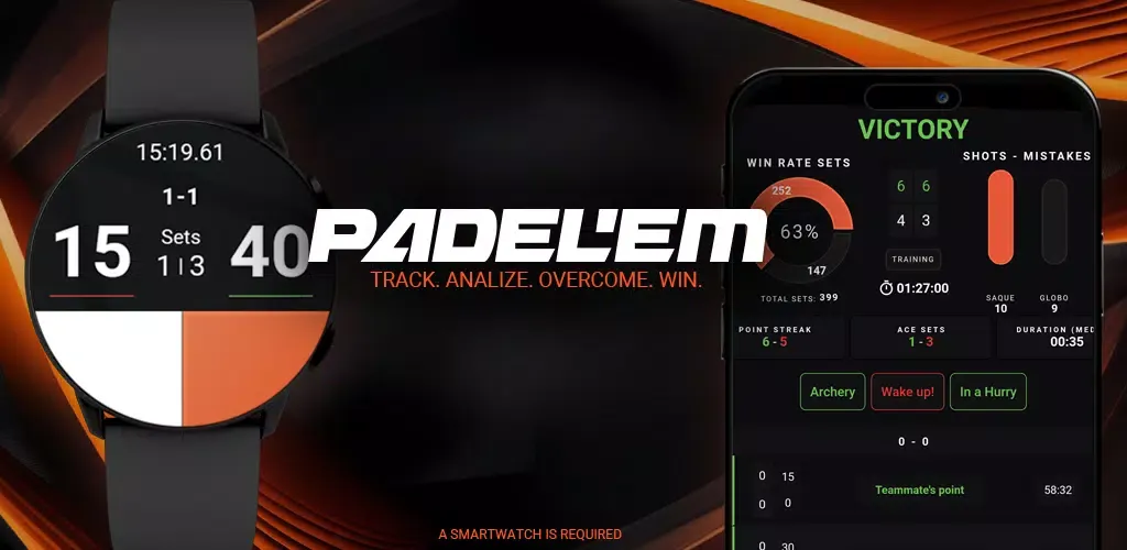 Zrzuty ekranu PADEL'EM - Analyse your padel