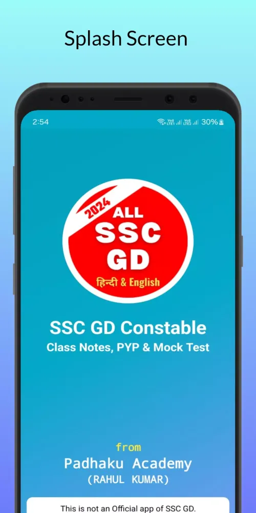 Tangkapan skrin SSC GD Mock Test Prep App 2024