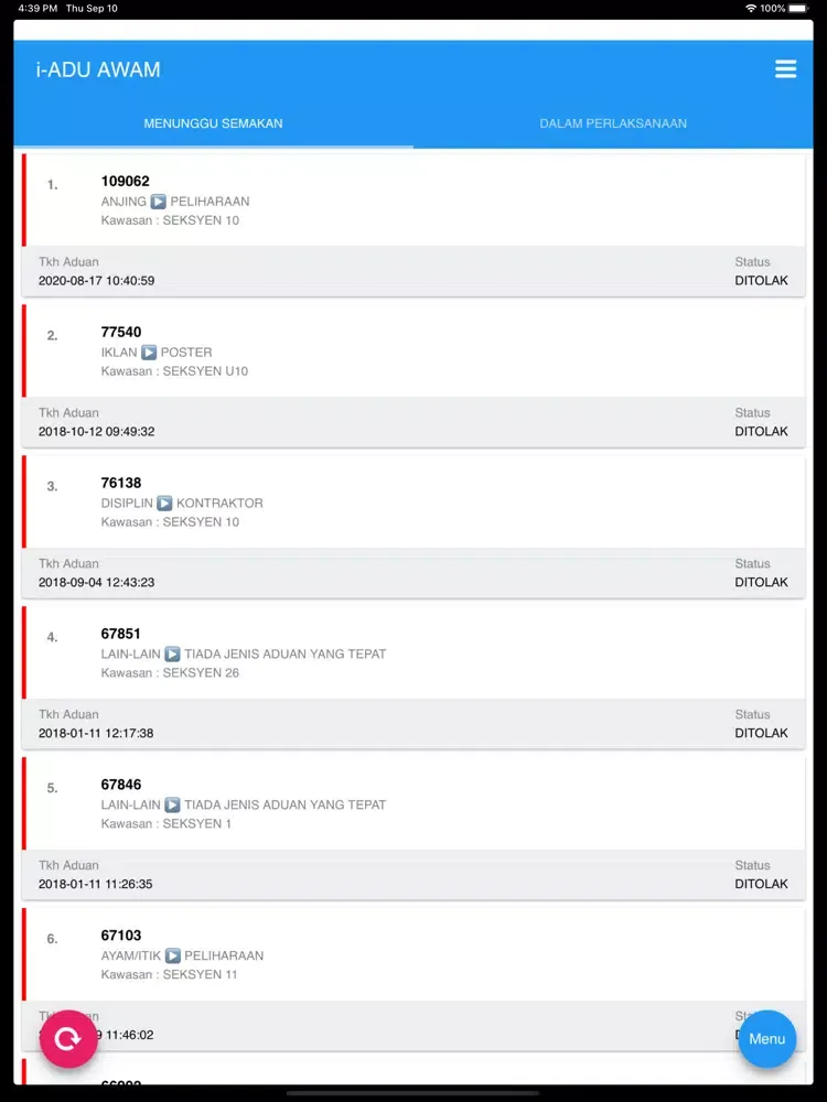 i-ADU AWAM iPad  سکرین شاٹس