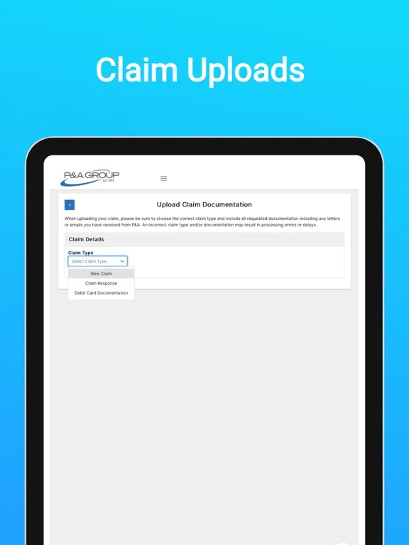 P&A Group - MyBenefits iPad  سکرین شاٹس