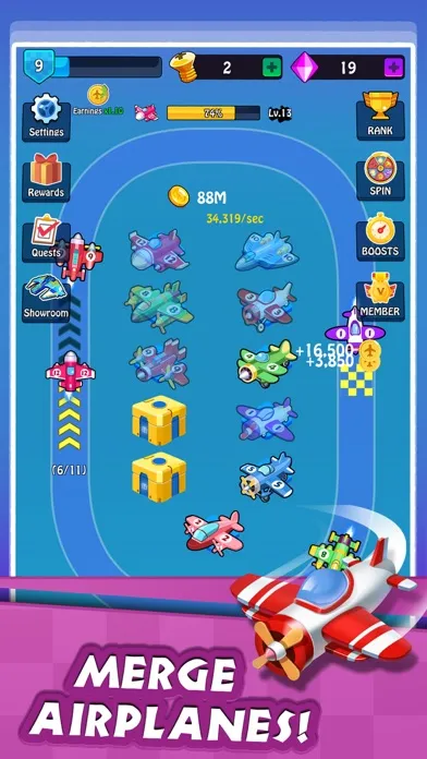 Merge Plane - Idle Tycoon Game Screenshots
