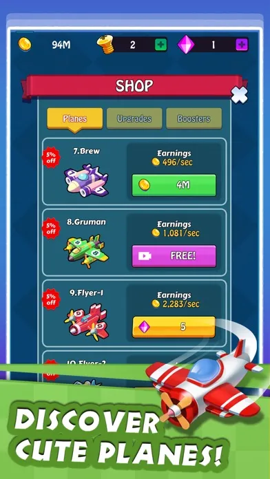 Merge Plane - Idle Tycoon Game Screenshots