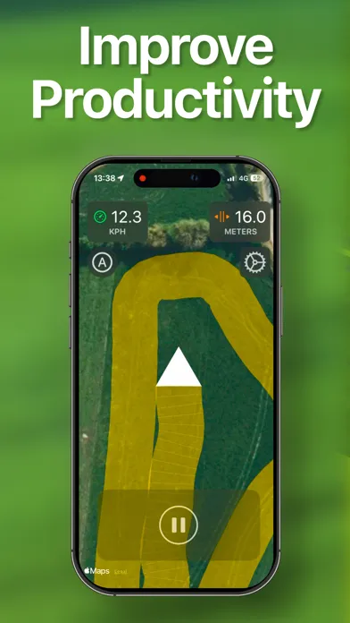 Tractor GPS - Field Guidance Screenshots