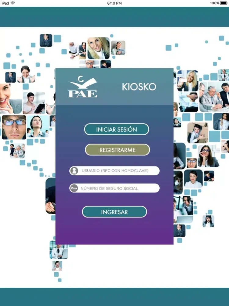 PAE Kiosko iPad  스크린샷