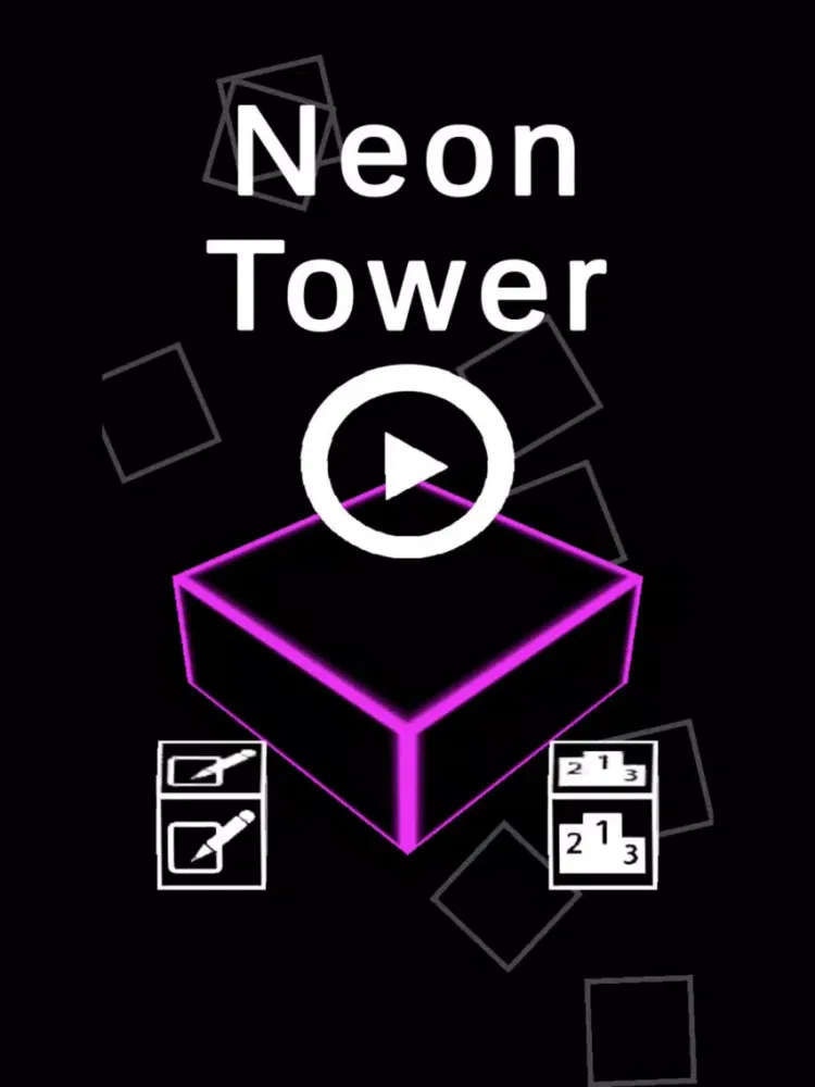 Neon Block Tower iPad  سکرین شاٹس
