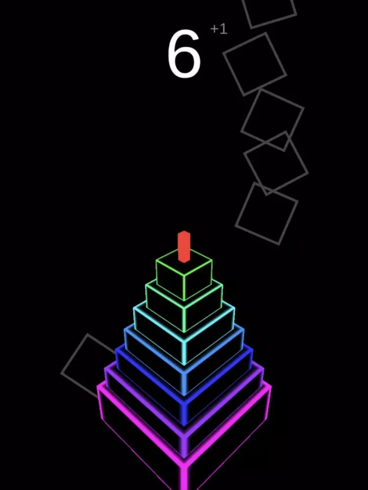 Neon Block Tower iPad  سکرین شاٹس