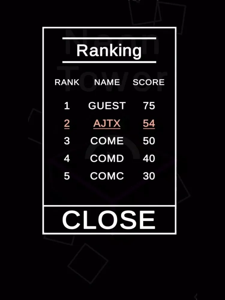 Neon Block Tower iPad  سکرین شاٹس