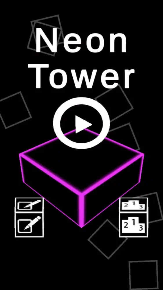 Neon Block Tower سکرین شاٹس