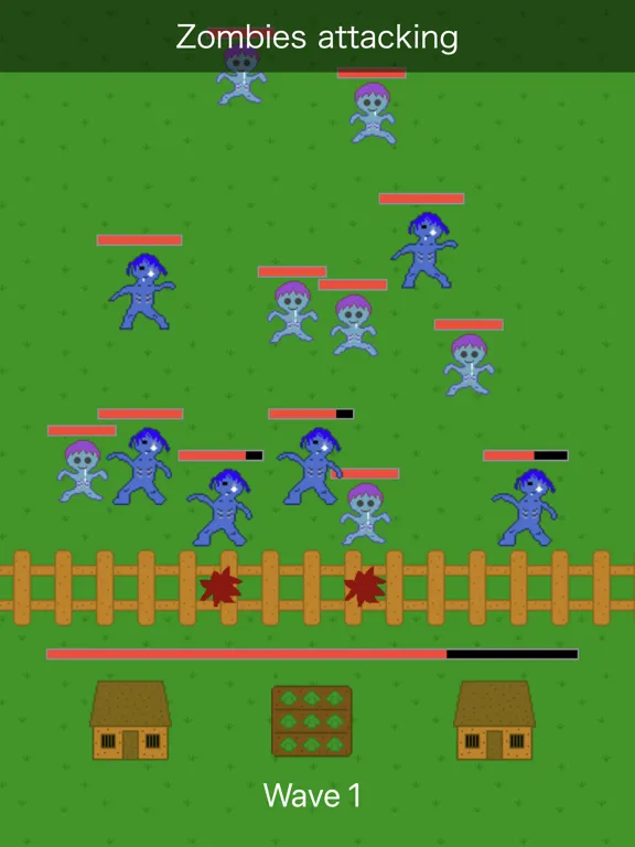 Zombie Attack-save the village iPad 应用截图