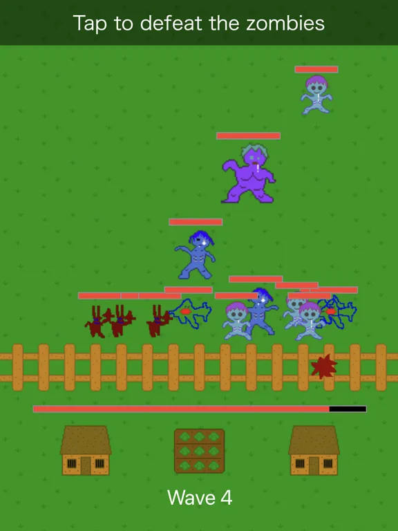 Zombie Attack-save the village iPad 应用截图