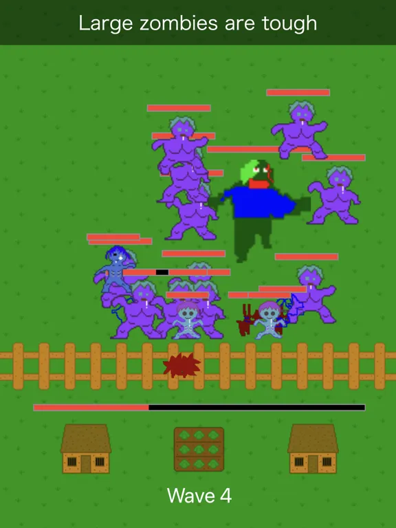 Zombie Attack-save the village iPad 应用截图