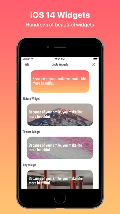 Capturas de pantalla de Quote Widgets
