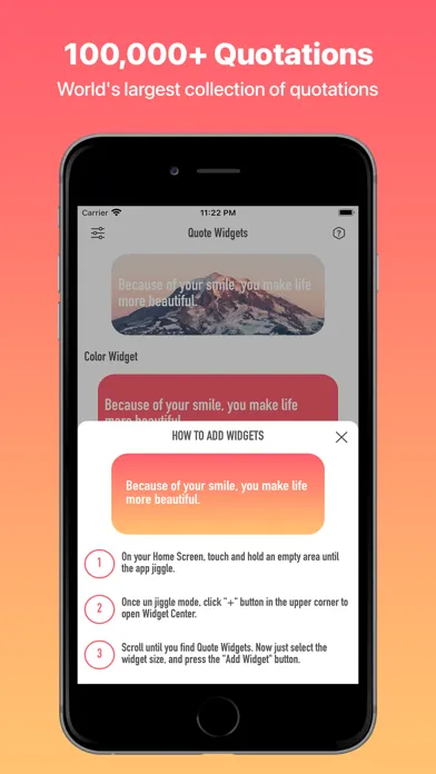 Capturas de pantalla de Quote Widgets