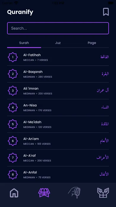 Quranify Ekran Görüntüleri